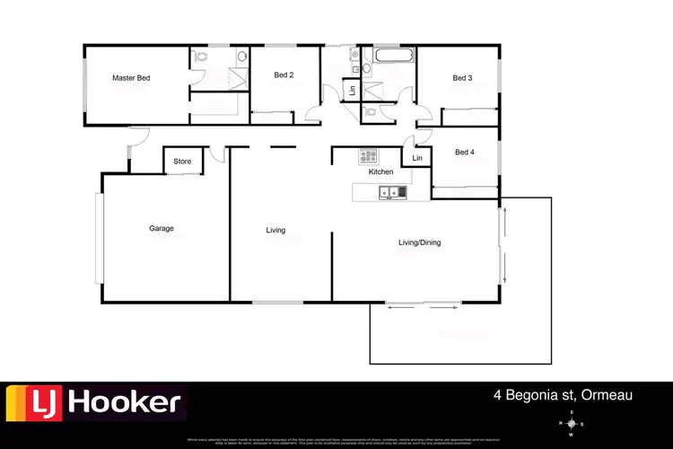 Floorplan of Homely house listing, 4 Begonia Street, Ormeau QLD 4208