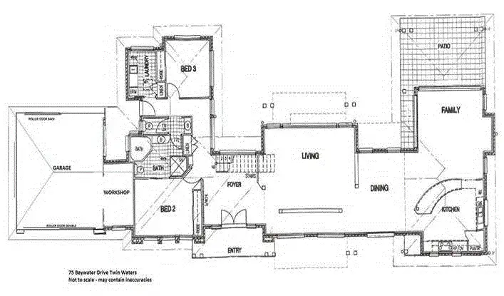Floorplan of Homely house listing, 75 Baywater Drive, Twin Waters QLD 4564