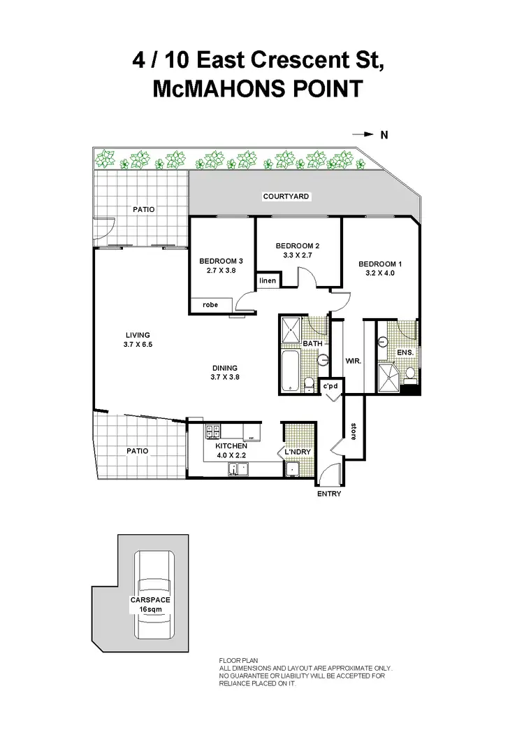Floorplan of Homely apartment listing, 4/10 East Crescent Street, Mcmahons Point NSW 2060