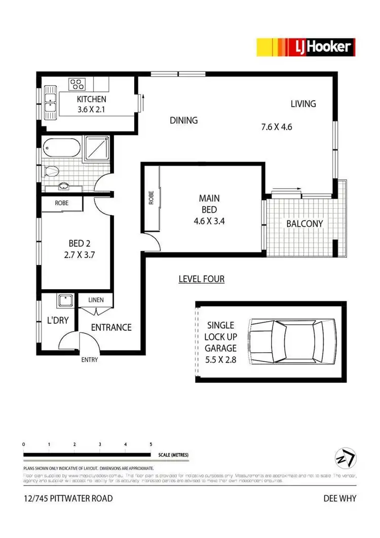 Floorplan of Homely apartment listing, 12/745 Pittwater Road, Dee Why NSW 2099