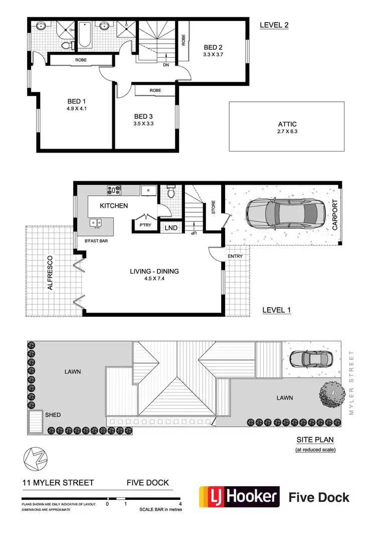 Floorplan of Homely townhouse listing, 11 Myler Street, Five Dock NSW 2046