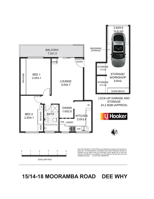 Floorplan of Homely apartment listing, 15/14 Mooramba Road, Dee Why NSW 2099