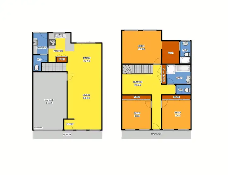 Floorplan of Homely townhouse listing, 18/14 Mickleton Grove, Point Cook VIC 3030
