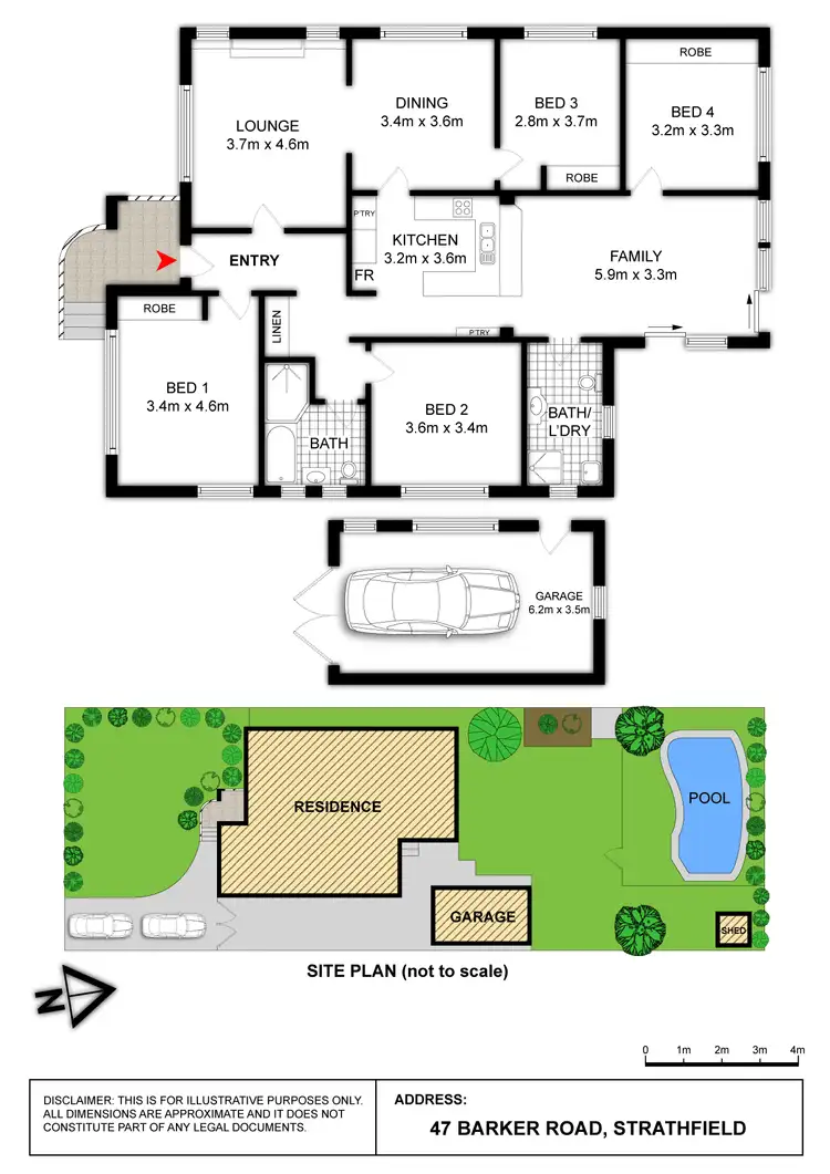 Floorplan of Homely house listing, 47 Barker Road, Strathfield NSW 2135
