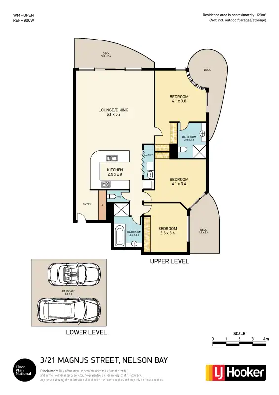 Floorplan of Homely unit listing, 3/21-23 Magnus Street, Nelson Bay NSW 2315
