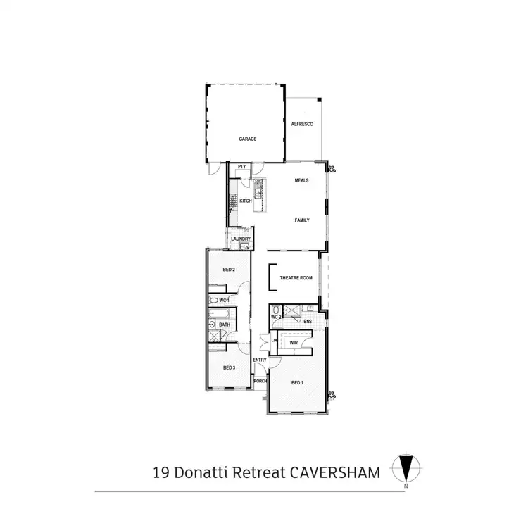 Floorplan of Homely house listing, 19 Donatti Retreat, Caversham WA 6055