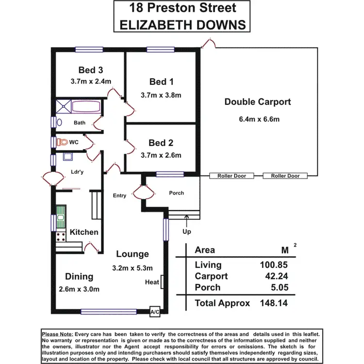 Floorplan of Homely house listing, 18 Preston Street, Elizabeth Downs SA 5113