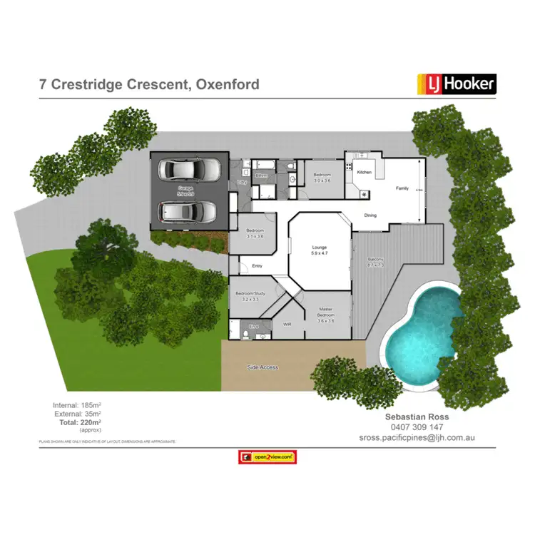 Floorplan of Homely house listing, 7 Crestridge Crescent, Oxenford QLD 4210
