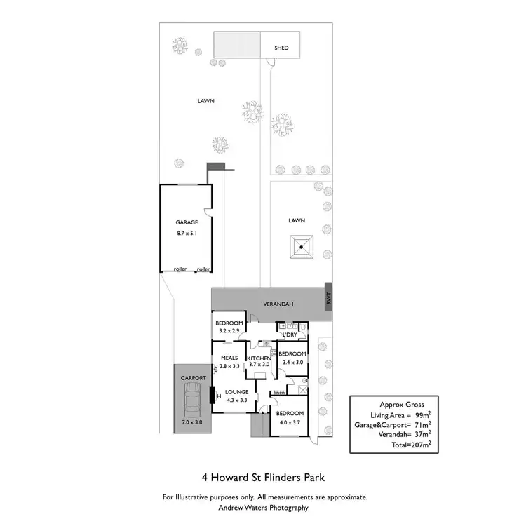 Floorplan of Homely house listing, 4 Howard Street, Flinders Park SA 5025