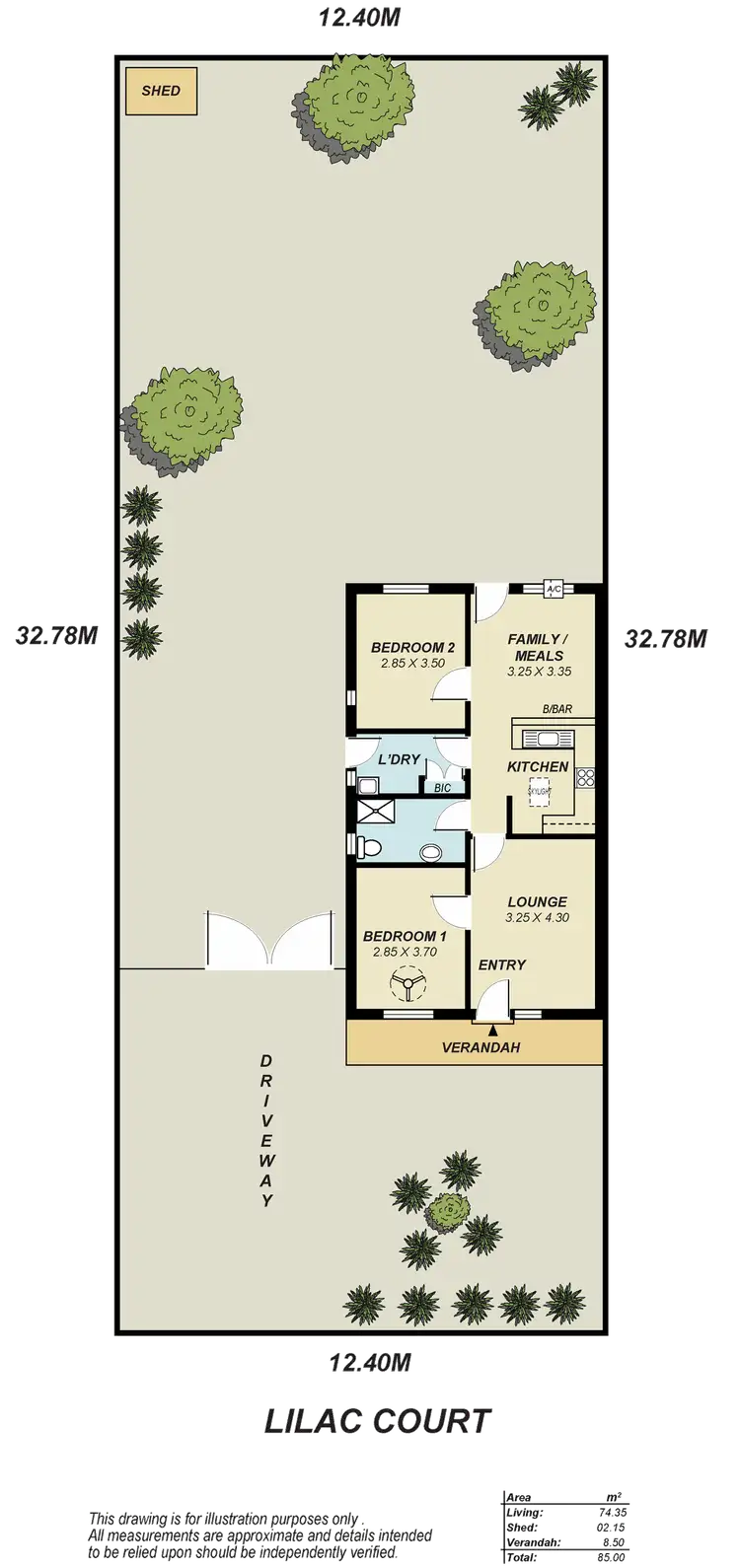 Floorplan of Homely house listing, 9 Lilac Court, Parafield Gardens SA 5107