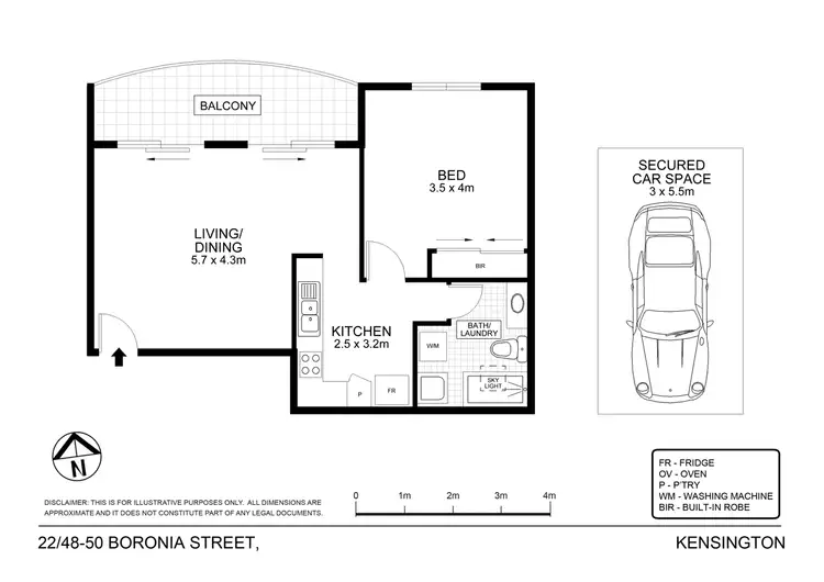 Floorplan of Homely apartment listing, 22/48-50 Boronia Street, Kensington NSW 2033