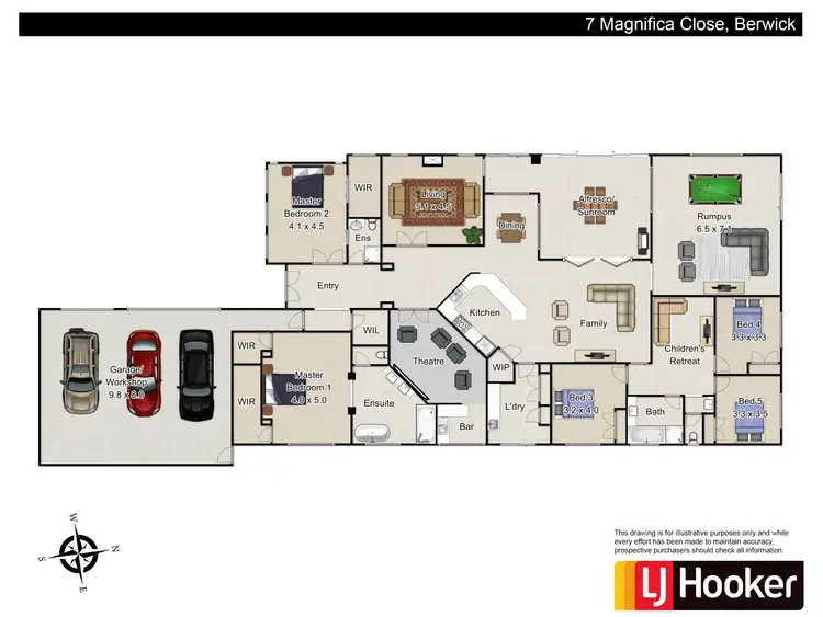 Floorplan of Homely house listing, 7 Magnifica Close, Berwick VIC 3806