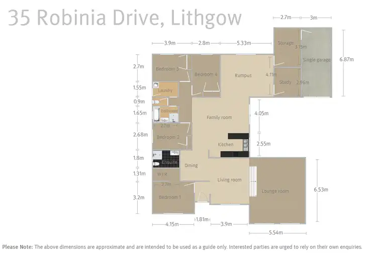 Floorplan of Homely house listing, 35 Robinia Drive, Lithgow NSW 2790