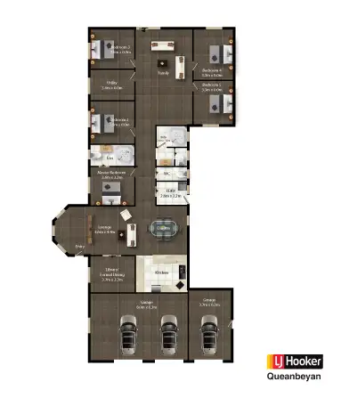 Floorplan of Homely house listing, 6 Telopea Place, Queanbeyan NSW 2620