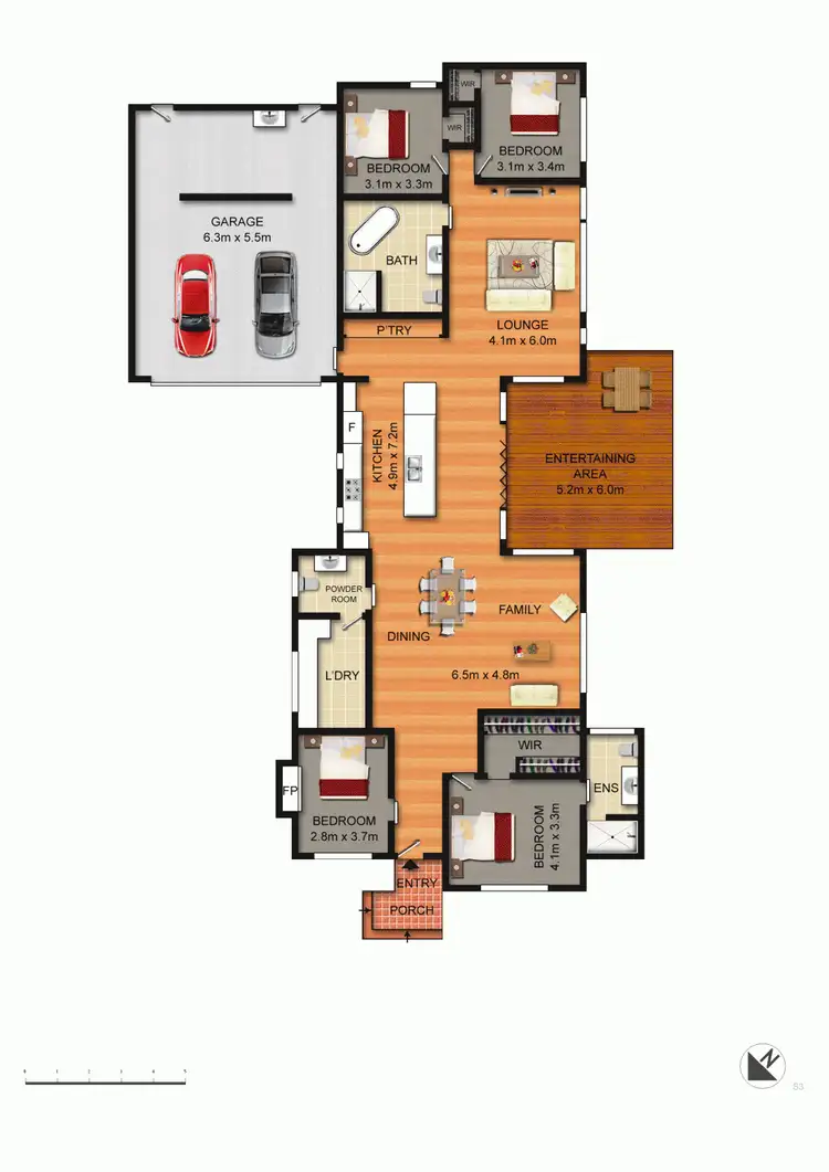 Floorplan of Homely flat listing, 47 Frome Street, Griffith ACT 2603