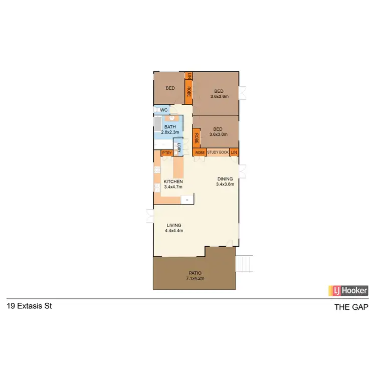 Floorplan of Homely house listing, 19 Extasis Street, The Gap QLD 4061
