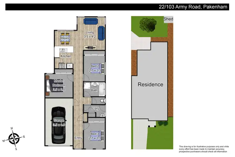 Floorplan of Homely unit listing, 22/103 Army Road, Pakenham VIC 3810