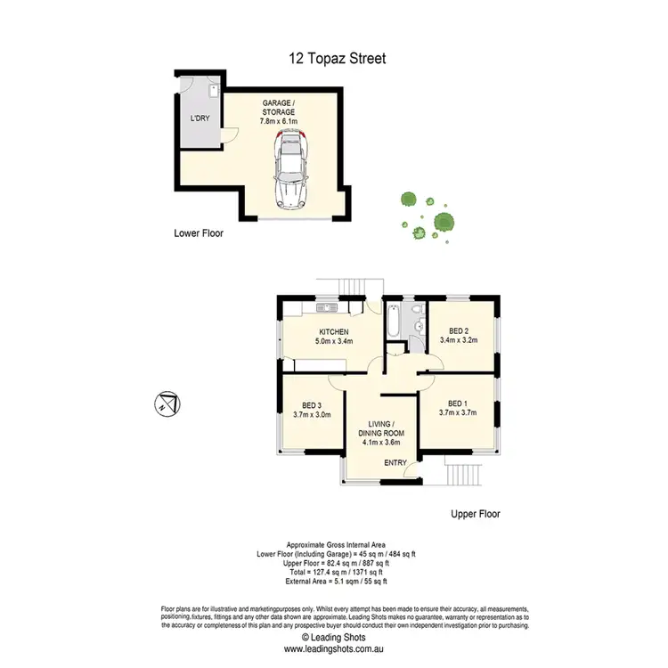 Floorplan of Homely house listing, 12 Topaz Street, Holland Park QLD 4121