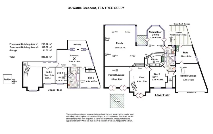 Floorplan of Homely house listing, 35 Wattle Crescent, Tea Tree Gully SA 5091