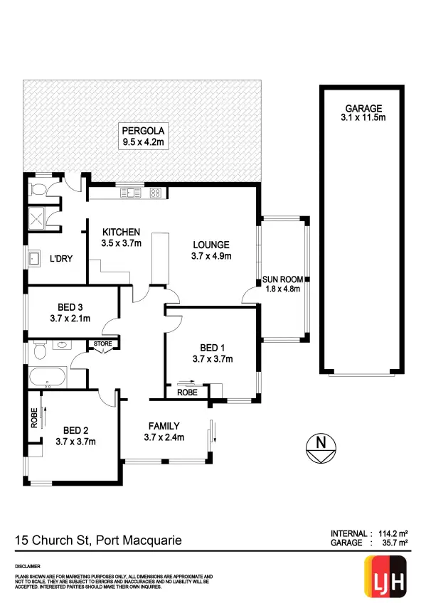 Floorplan of Homely house listing, 15 Church Street, Port Macquarie NSW 2444
