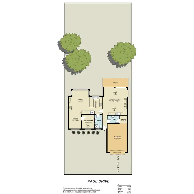 Floorplan of Homely house listing, 114 Page Drive, Blanchetown SA 5357