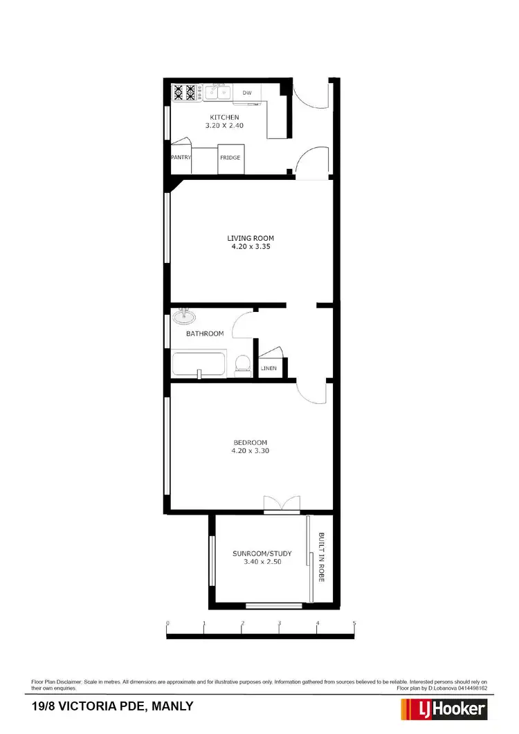Floorplan of Homely apartment listing, 19/8 Victoria Parade, Manly NSW 2095
