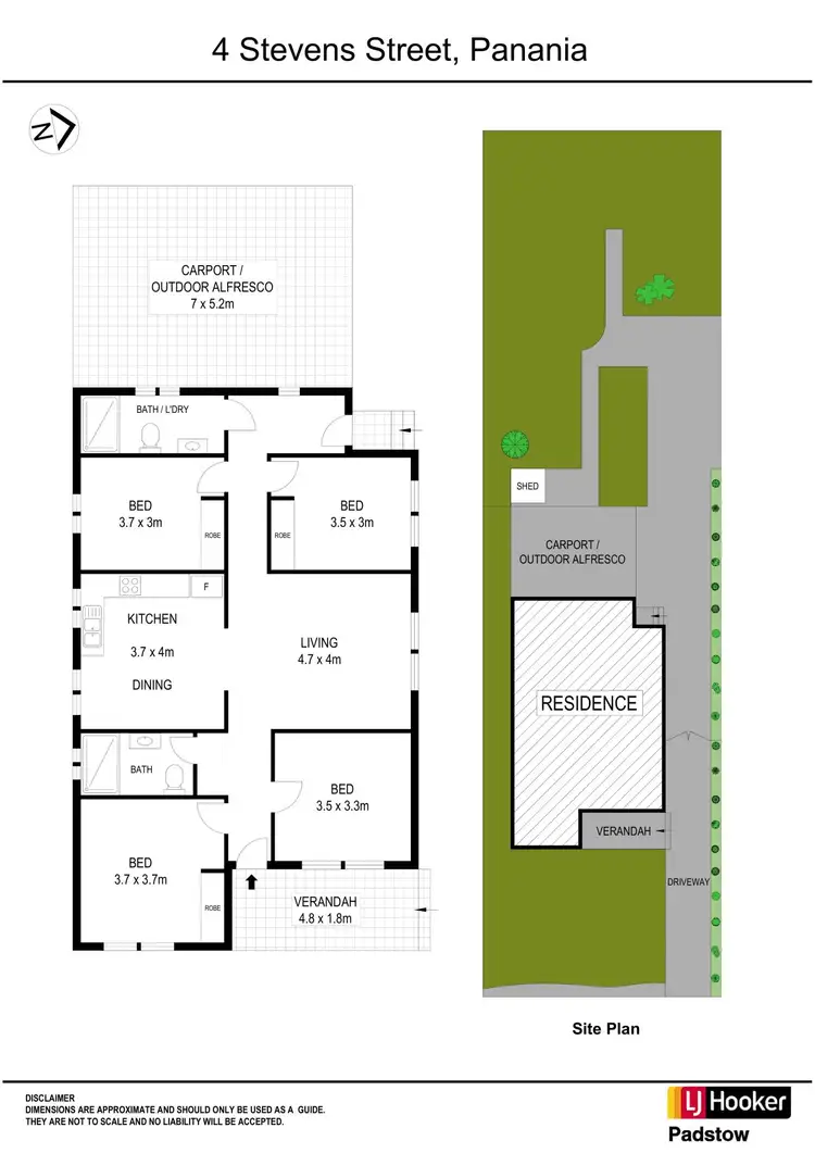 Floorplan of Homely house listing, 4 Stevens Street, Panania NSW 2213