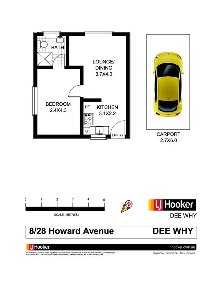 Floorplan of Homely unit listing, 8/28 Howard Avenue, Dee Why NSW 2099