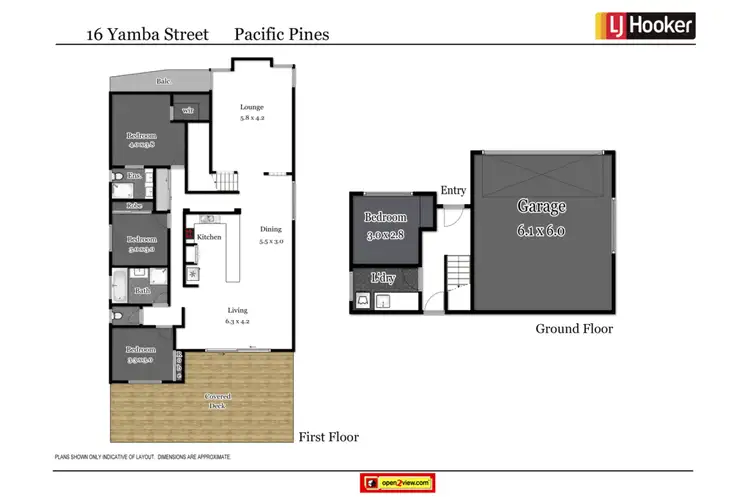 Floorplan of Homely house listing, 16 Yamba Street, Pacific Pines QLD 4211