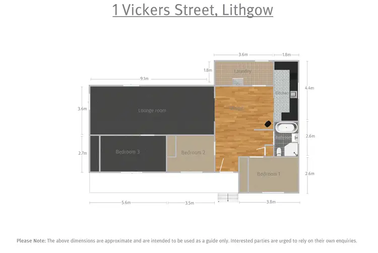 Floorplan of Homely house listing, 1 Vickers Street, Lithgow NSW 2790