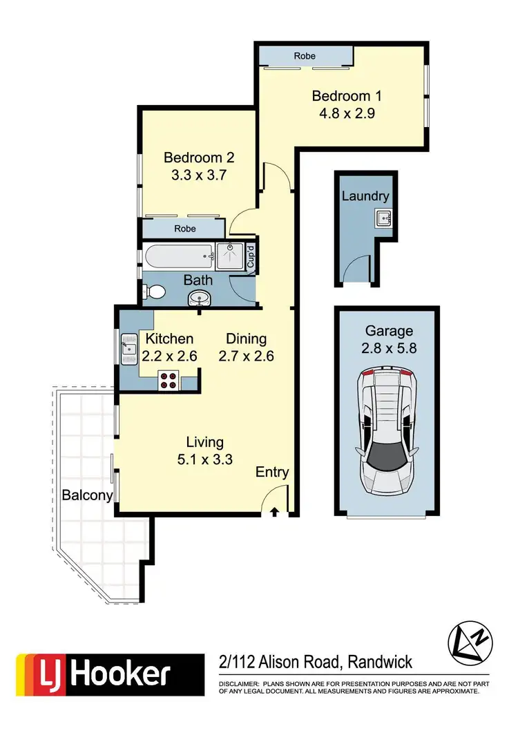 Floorplan of Homely apartment listing, 2/112 Alison Road, Randwick NSW 2031