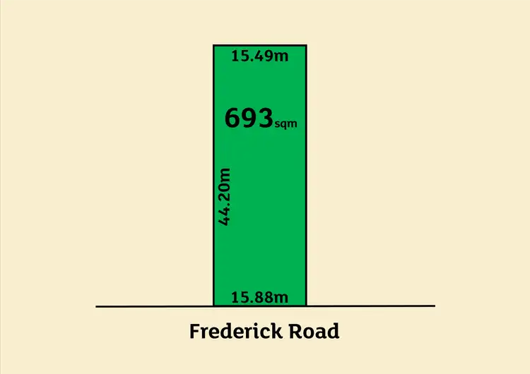 Floorplan of Homely land listing, 166 Frederick Road, Grange SA 5022