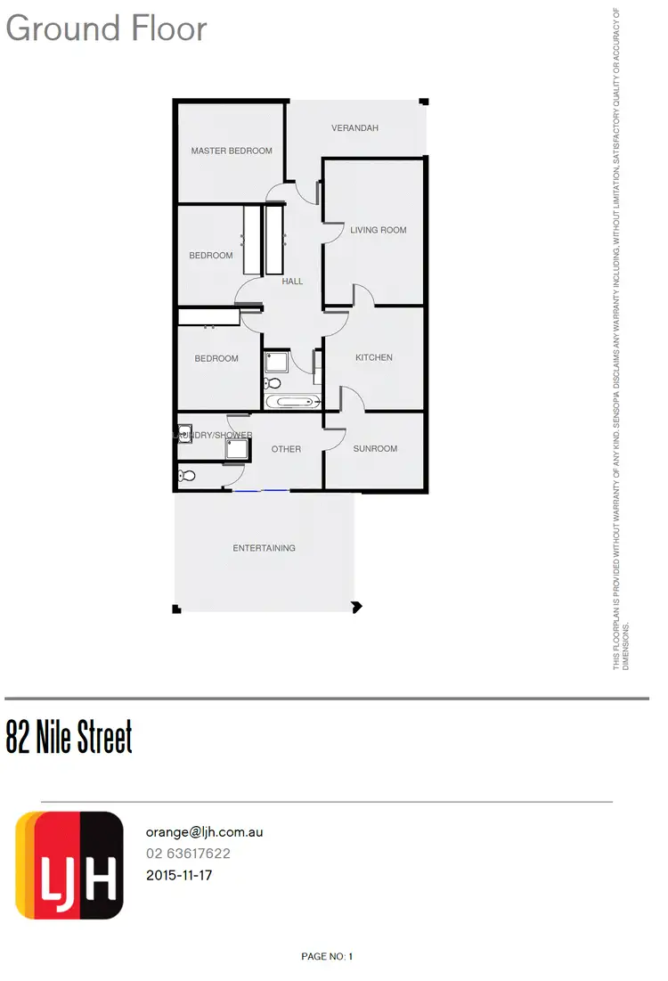 Floorplan of Homely house listing, 82 Nile Street, Orange NSW 2800