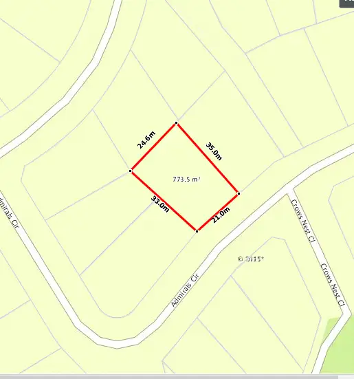 Floorplan of Homely land listing, 22 Admirals Circle, Lakewood NSW 2443