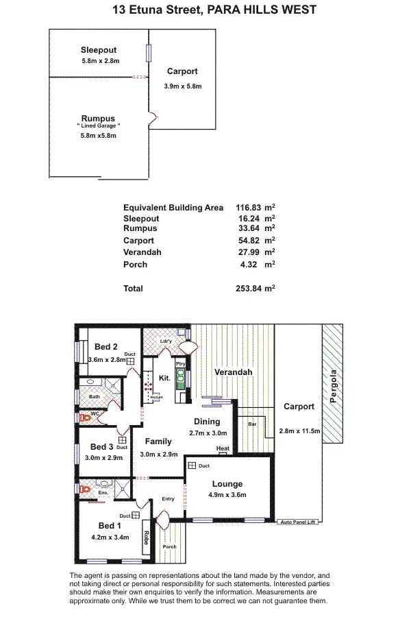 Floorplan of Homely house listing, 13 Etuna Street, Para Hills West SA 5096