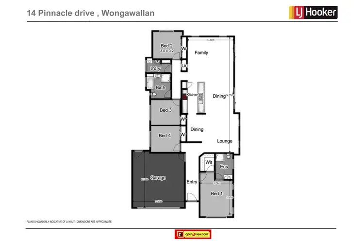 Floorplan of Homely rural property listing, 14 Pinnacle Drive, Wongawallan QLD 4210