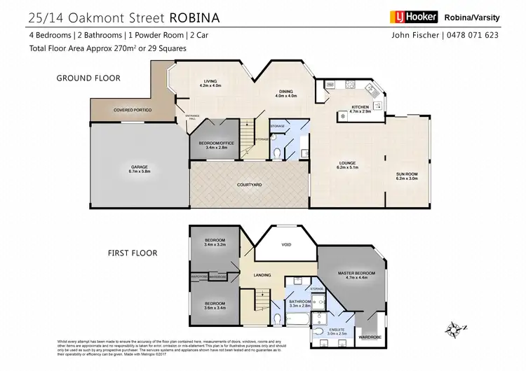 Floorplan of Homely townhouse listing, 25/14 Oakmont Street, Robina QLD 4226