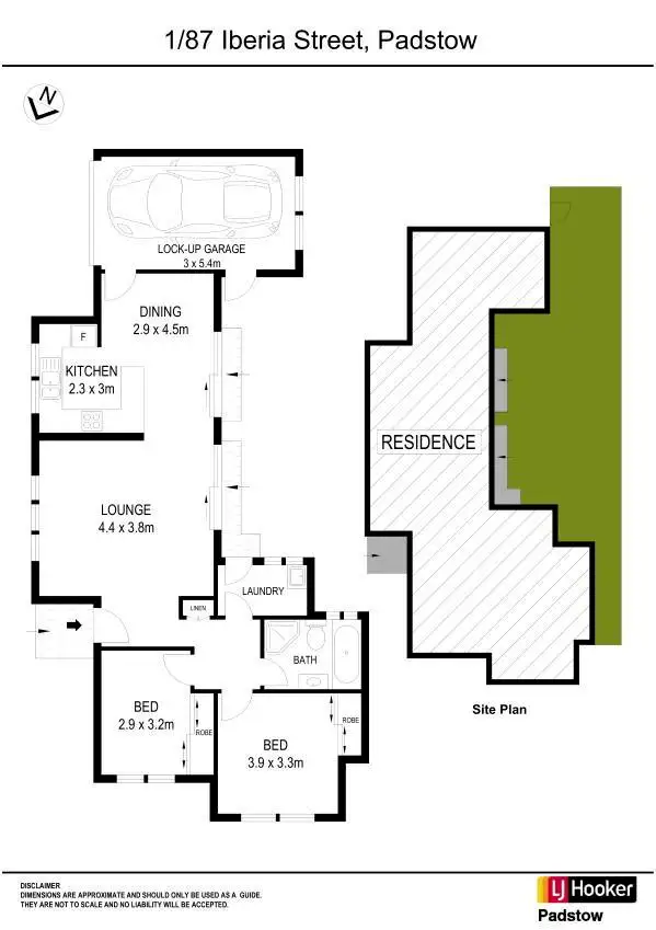 Floorplan of Homely villa listing, 1/87 Iberia Street, Padstow NSW 2211
