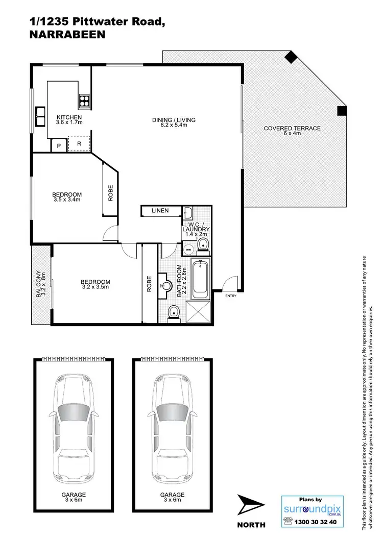 Floorplan of Homely apartment listing, 1/1235 Pittwater Road, Narrabeen NSW 2101