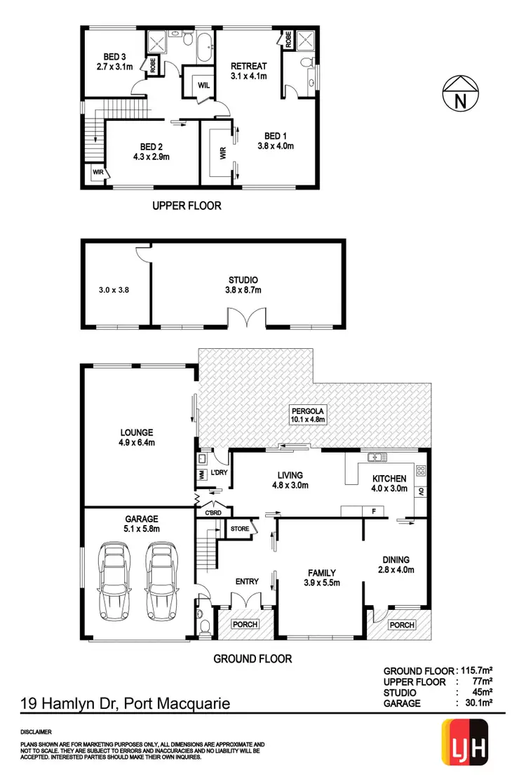 Floorplan of Homely house listing, 19 Hamlyn Drive, Port Macquarie NSW 2444
