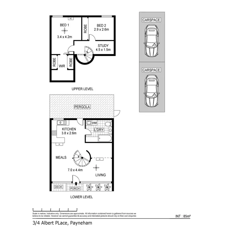 Floorplan of Homely townhouse listing, 3/4 Albert Place, Payneham SA 5070