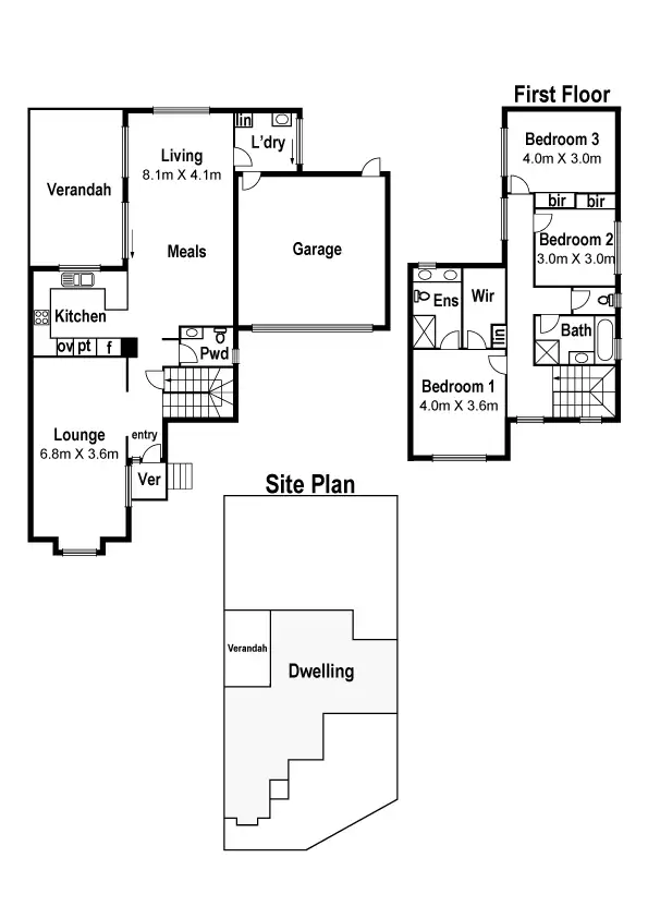 Floorplan of Homely townhouse listing, 25 Cascades View, Yallambie VIC 3085
