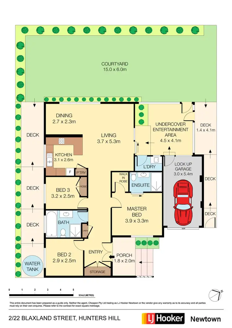Floorplan of Homely villa listing, 2/22 Blaxland Street, Hunters Hill NSW 2110