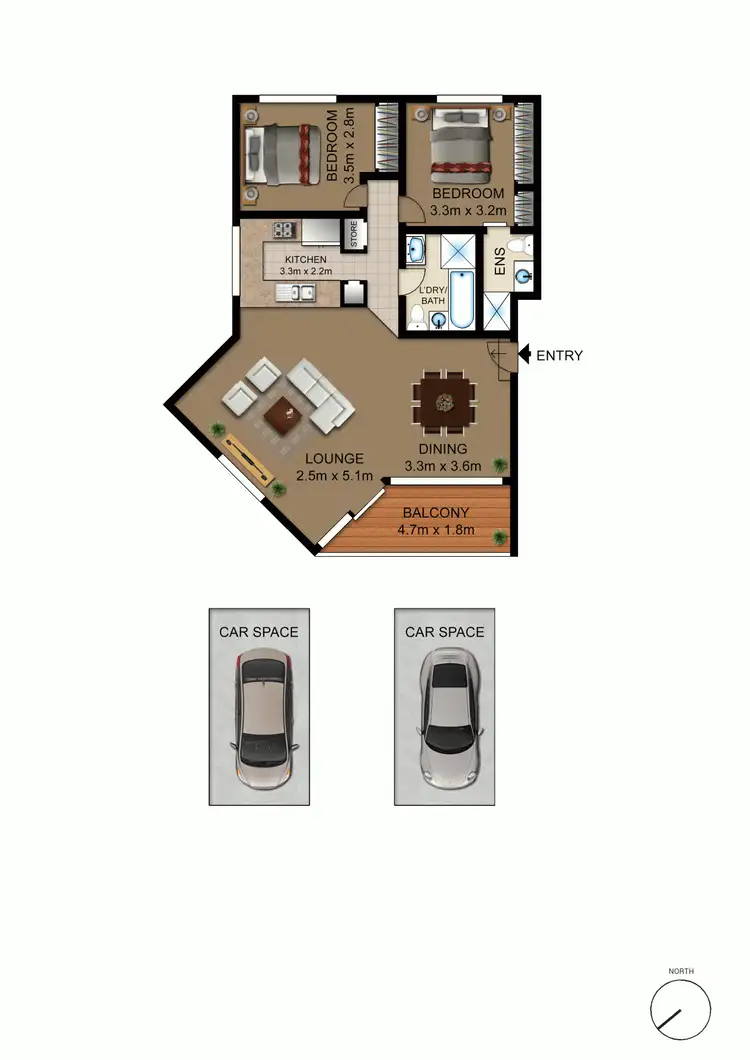Floorplan of Homely apartment listing, 23/34 Gosse Street, Kingston ACT 2604