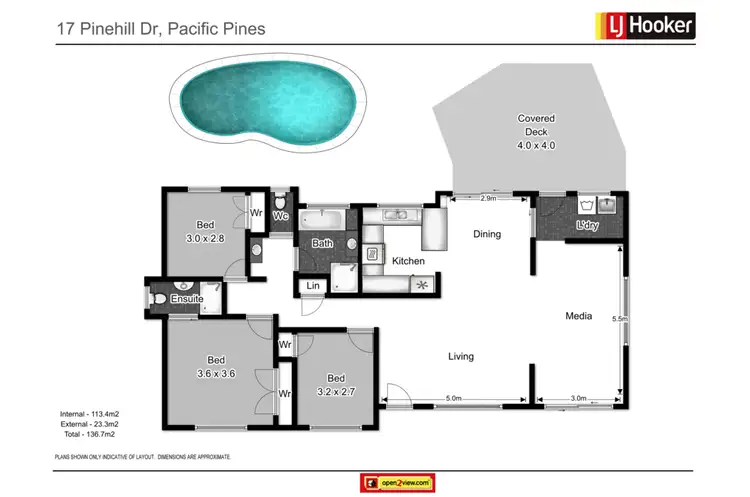 Floorplan of Homely house listing, 17 Pinehill Drive, Oxenford QLD 4210