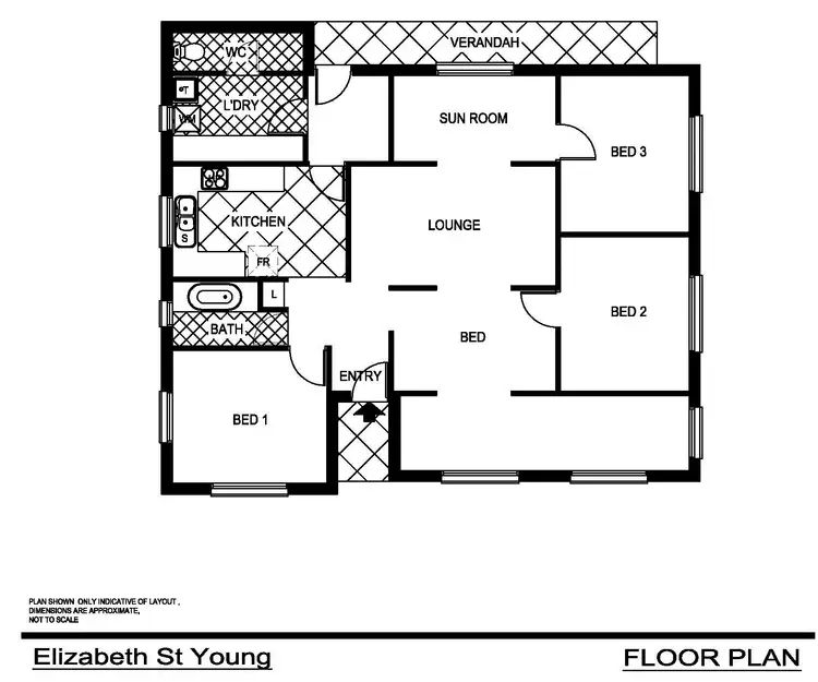 Floorplan of Homely house listing, 24 Elizabeth Street, Young NSW 2594