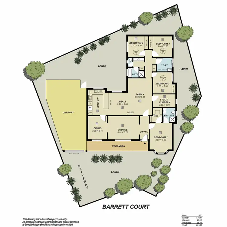 Floorplan of Homely house listing, 10 Barrett Court, Golden Grove SA 5125