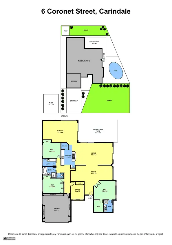 Floorplan of Homely house listing, 6 Coronet Close, Carindale QLD 4152