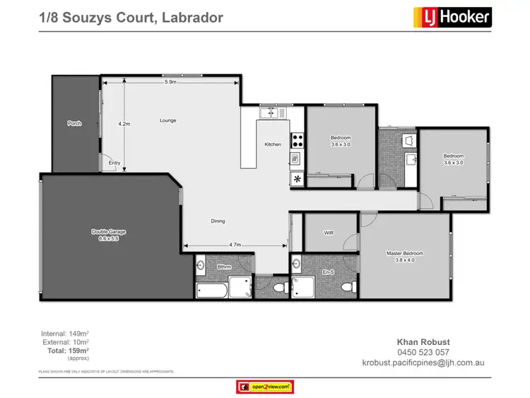 Floorplan of Homely unit listing, 1/8 Souzys Court, Labrador QLD 4215