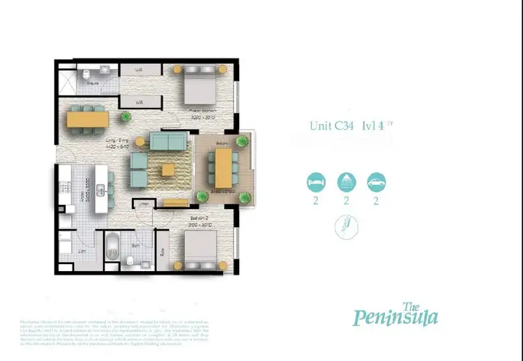 Floorplan of Homely apartment listing, C34/1-7 Daunt Avenue, Matraville NSW 2036